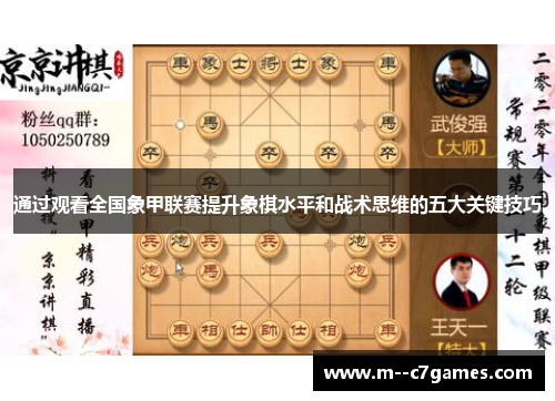 通过观看全国象甲联赛提升象棋水平和战术思维的五大关键技巧